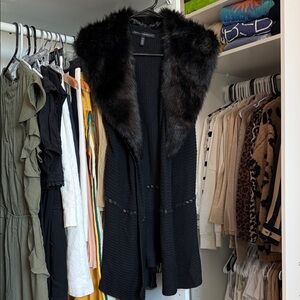 White House Black Market Black Knit Cardigan